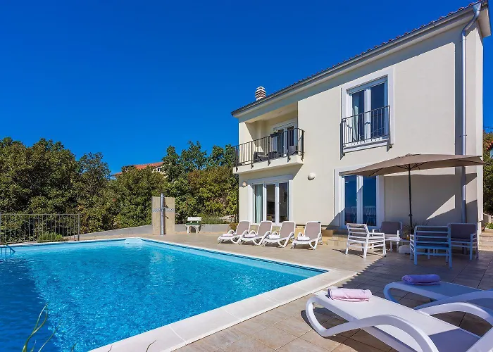 Faszinierende Mit Traumhaften Meerblick Zur Insel Krk Mit Privatpool, Tischtennis, Billard, Grill *