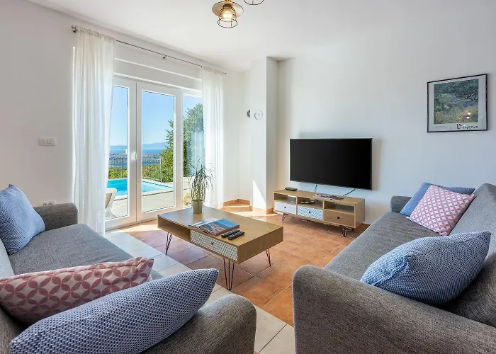 Faszinierende Mit Traumhaften Meerblick Zur Insel Krk Mit Privatpool, Tischtennis, Billard, Grill Casa vacanze *